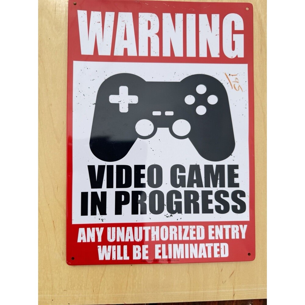 Video Game Metal Sign - Picture 3 of 6